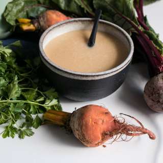 Beet, Ginger, and Coconut Milk Soup