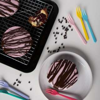 Vegan Chocolate and Pomegranate Mousse Tart