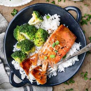 Honey Maple Glazed Salmon