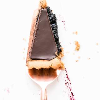 Peanut Butter, Jam, and Chocolate Tart