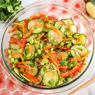 Asian Cucumber Veggie Salad