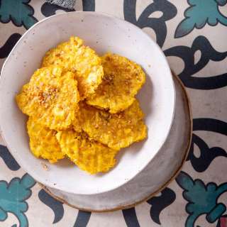 Plantains in Air Fryer [Recipe + Video] Oven or Air Fryer Tostones