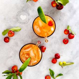 Acerola Cocktail [Recipe + Video] Cocktail de Limonada de Cereza Dominicana