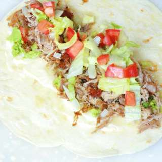 Everyday Shredded Pork and Avocado Burritos