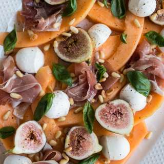 Melon, Fig, and Prosciutto Salad
