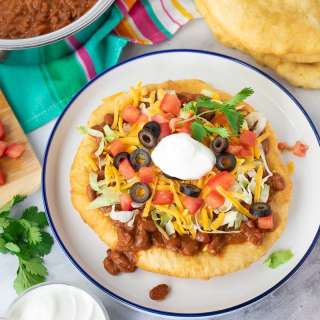 Navajo Tacos with Indian Fry Bread