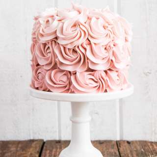 How to Make an Ombré Rosette Cake