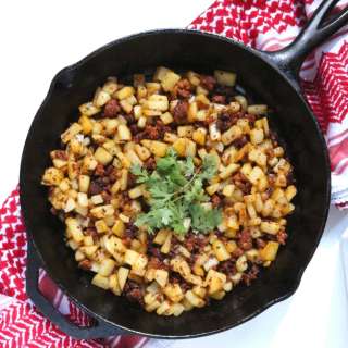 Papas con Chorizo (Potato with Mexican Sausage)