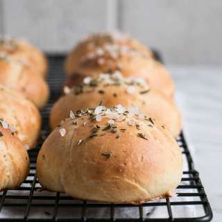 Get Dinner Rolling – Rosemary Rock Salt Dinner Rolls