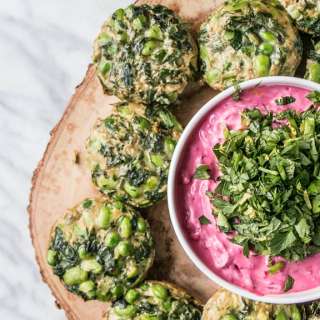 Persian Pea & Herb Little Bakes with Beetroot Labneh – Cookbook Club