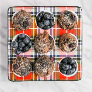 Mini Blueberry Buckwheat Muffins