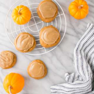 Maple Glazed Pumpkin Cookies
