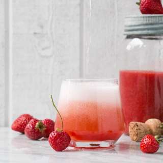 Strawberry Rose Aperol Spritz