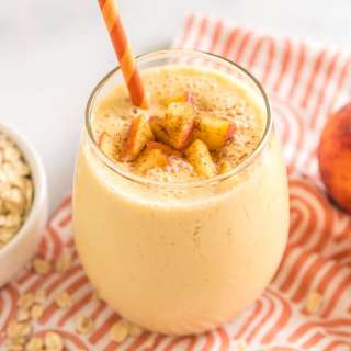 Peaches and Cream Oatmeal Smoothie