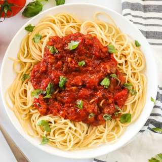 Homemade Spaghetti Sauce with Fresh Tomatoes