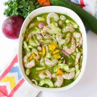 Shrimp Aguachile with Mango