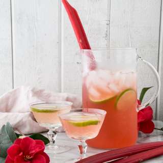 Sparkling Rhubarb Margarita