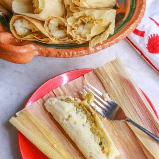 Green Chile and Cheese Tamales (Tamales Verdes)