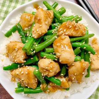 Honey Garlic Chicken and Green Beans