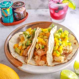 Shrimp Tacos with Mango Salsa