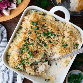 Spinach Artichoke Chicken Casserole