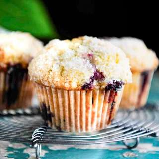Sour Cream Blueberry Muffins