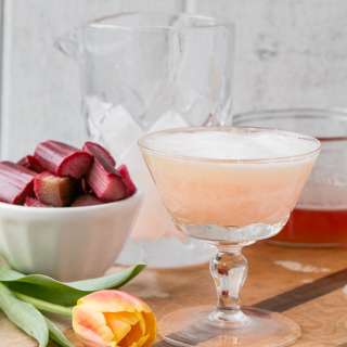 Rhubarb Pisco Sour