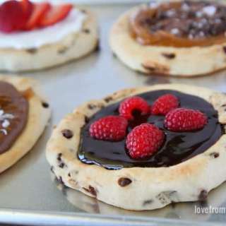 Chocolate Chip Dessert Pizzas
