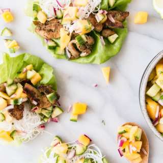 Mango Lemongrass Lettuce Wraps