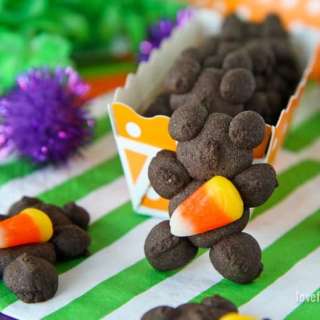 Candy Corn Spritz Cookies