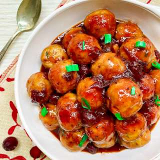 Cranberry Sweet and Sour Meatballs