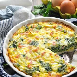 Crustless Quiche with Spinach
