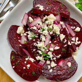 Greek Beet Salad (Patzarosalata)
