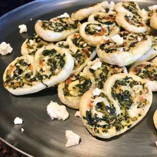 Spinach and Feta Palmiers