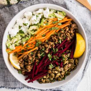 Fall Lentil Salad with a Lemon-Shallot Vinaigrette