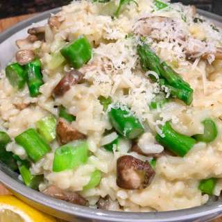 Asparagus Mushroom Risotto