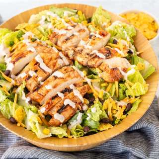 BBQ Chicken Salad with Creamy BBQ Dressing