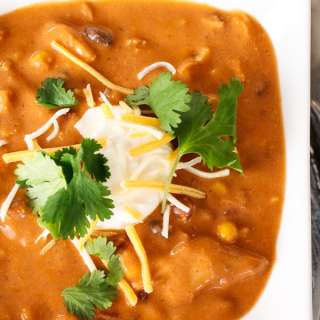 Instant Pot Chicken Enchilada Soup