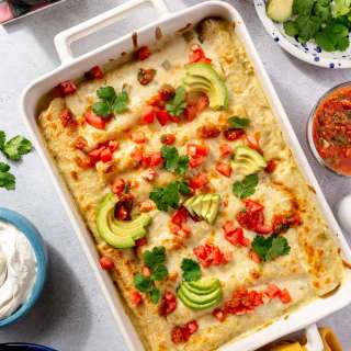 Cheesy Breakfast Enchiladas
