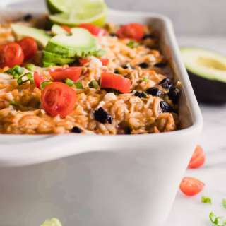 Chicken Enchilada Rice Casserole
