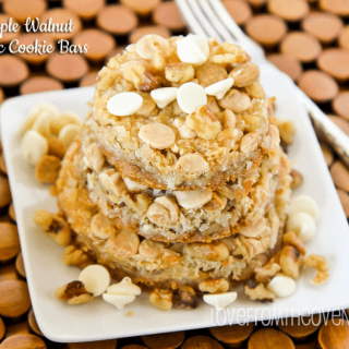 Maple Walnut Magic Cookie Bars
