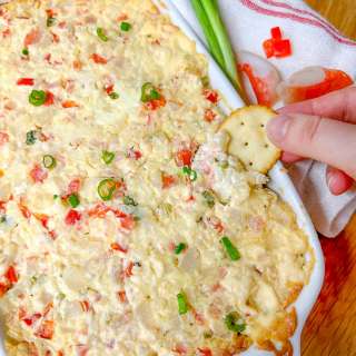 Hot Crab Red Pepper and Onion Dip