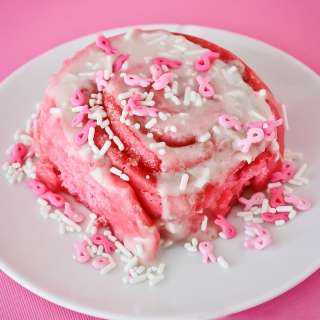 Pink Cinnamon Rolls