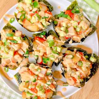 Spicy California Roll Sushi Cups