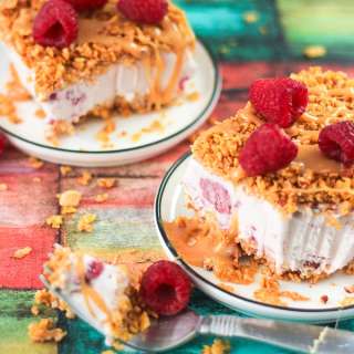 Cinco de Mayo Food - Raspberry Fried Ice Cream Dessert