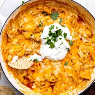 Cheesy Chicken Enchilada Dip