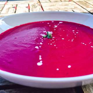 Instant Pot Roasted Beet Soup