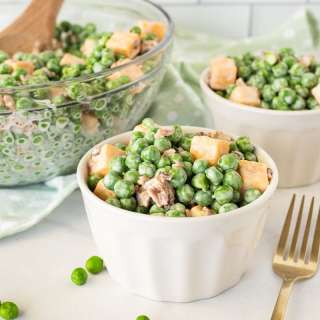 Creamy Pea Salad with Bacon
