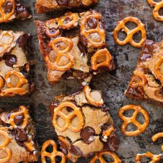 Caramel Pretzel Blondie Recipe