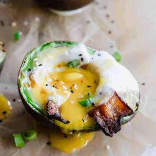 Avocado Baked Eggs with Bacon